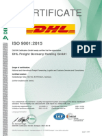 DHL Glo Freight Iso9001