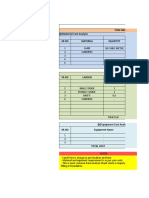 Sand Filling in Foundation Cost Analysis Excel Sheet