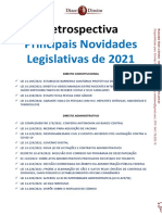 Retrospectiva 2021 - Novidades Legislativas