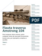 Flauta Traversa Amstrong 104