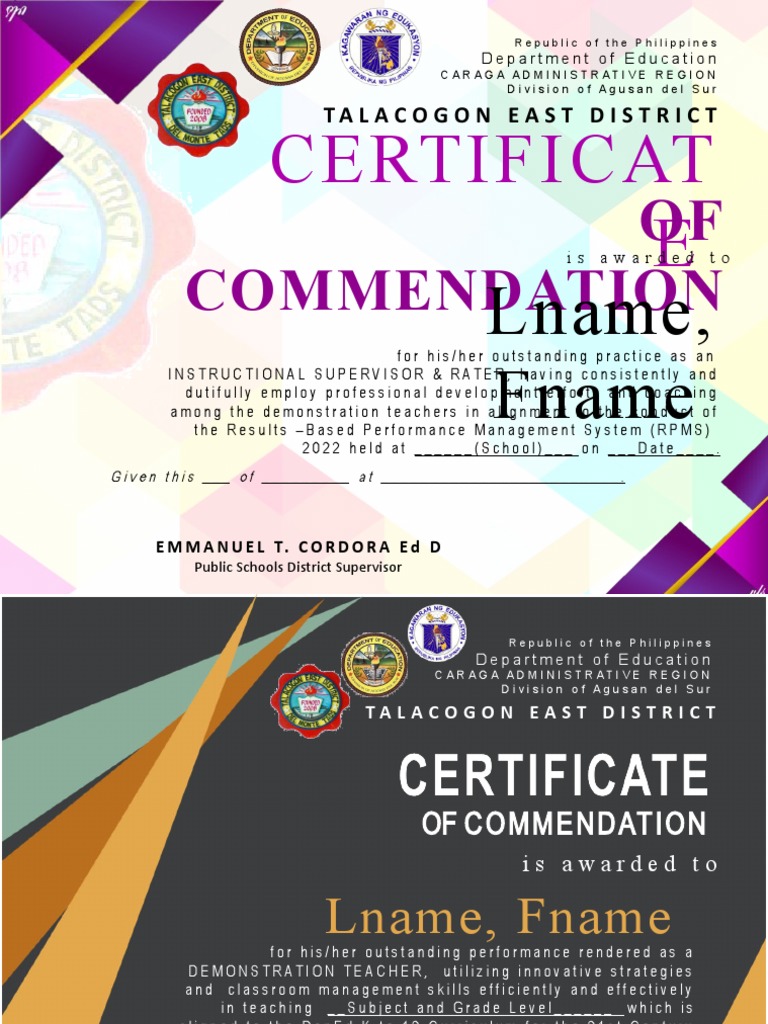 Certificate For Demo | PDF | Teachers | Pedagogy