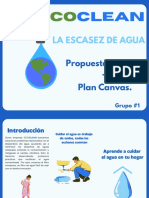 Folleto Sobre El Cuidado Del Agua Moderno Ilustrado Azul-2