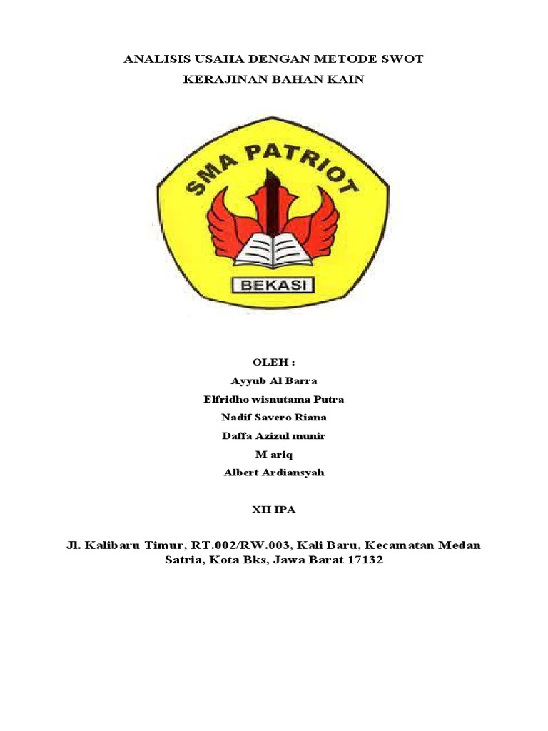 (El) Analisis Usaha Kain Dengan Metode Swot | PDF