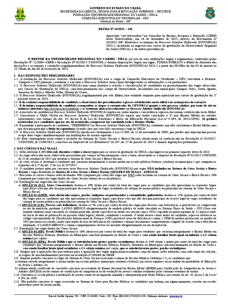 Edital PSU 2023.1 PDF