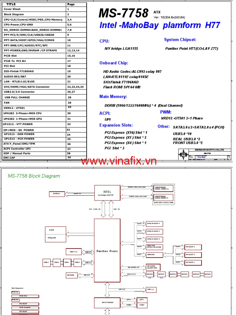 MS-7758 r10 PDF | PDF | Padrões de computador | Telecomunicações