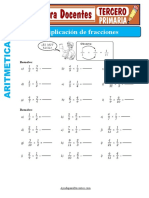 Separatas de Multiplicacion de Fracciones para Tercero de Primaria