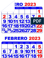 Calendario 10x8 CM Editable