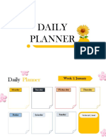 Daily Planner Januari