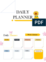 Monthly Planner and To-Do List Template for January