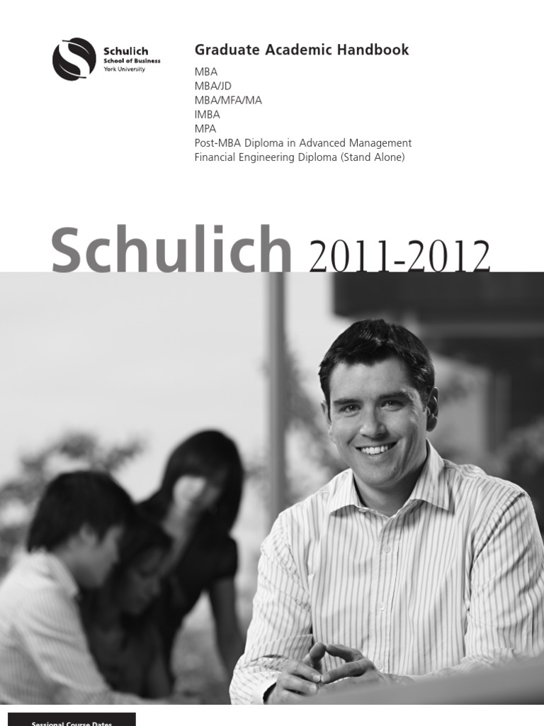 Graduate Handbook Download Free PDF York University Fee