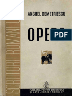Anghel Demetriescu - Opere