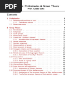 (MTL105) Group Theory Notes - Prof. Ekata Saha