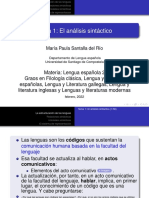 Tema 1 - El Analisis Sintactico - Presentacion