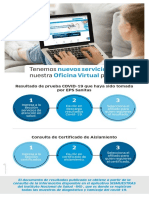 Nuevos servicios virtuales para resultados COVID y certificados de aislamiento