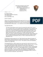 (DAILY CALLER OBTAINED) -- MORU SUP Application Response Letter - SD Dept of Tourism 1.12.23