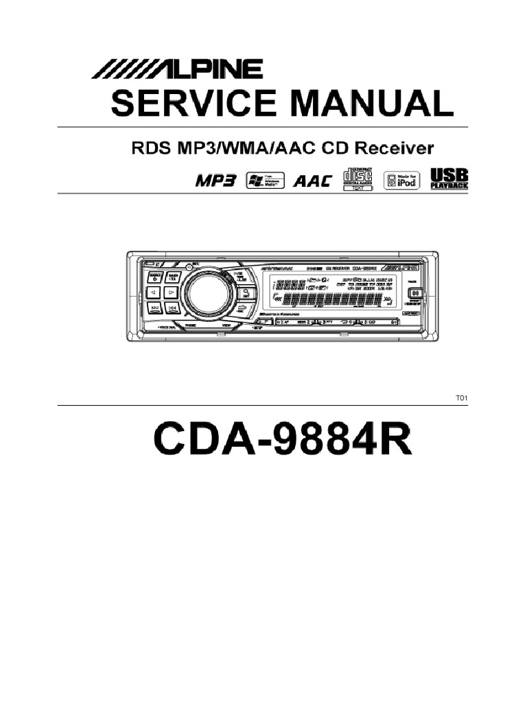 SERVICE Alpine - Cda-9884r | PDF | Fuse (Electrical) | Hertz
