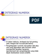 INTEGRASI NUMERIK SECARA NUMERIK