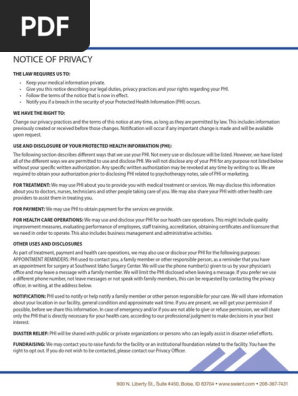 Swient Notice of Privacy Practices v1