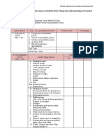 Format Penilaian Kompetensi Memandikkan Pasien