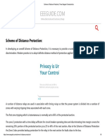 Scheme of Distance Protection - Three Stepped Characteristics