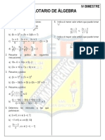 3° Balotario de Álgebra