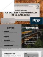 4.3 Valores Fundamentales en La Operación - EQ-01