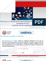Modulo 3. 1 Modelos de Inventarios Deterministicos y Probabilisticos