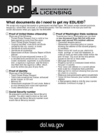 Washington Enhanced ID Requirements Guide | PDF | Identity Document ...