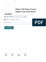 Soal Tematik Kelas 3 SD Tema 5 Cuaca Subtema 1 Keadaan Cuaca Dan Kunci Jawaban - PDF