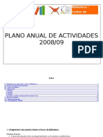Plano Actividades da Biblioteca 2008-2009