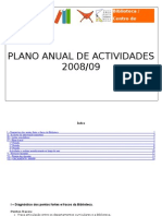 Plano Actividades Da Biblioteca 2008-2009