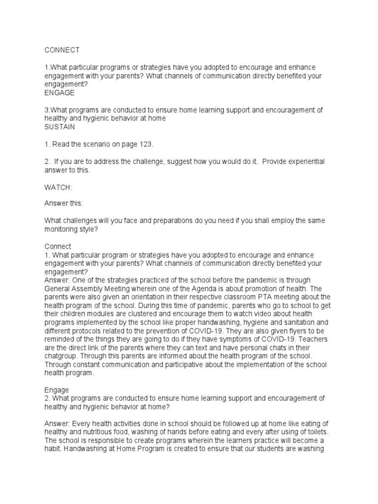 Health Excel Module 2 Questions PDF Hand Washing Learning