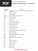 Computer Abbreviations For Bank Exams - Download PDF