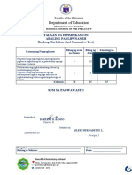 ARALING PANLIPUNAN 3 - 2nd SUMMATIVE TEST-QUARTER 3