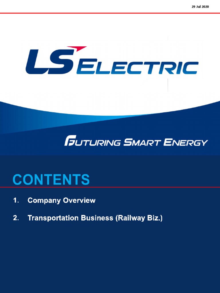 LS Electric Company Overview | PDF | Rail Transport | Rapid Transit