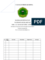 Buku Catatan Prestasi Siswa Sekolah Dasar