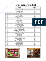 H.K Herbal Soaps Price List