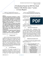 Comprehensive Evaluation Based On ICF For Goal Setting in A Patient With Stroke Since 7 Years A Case Report