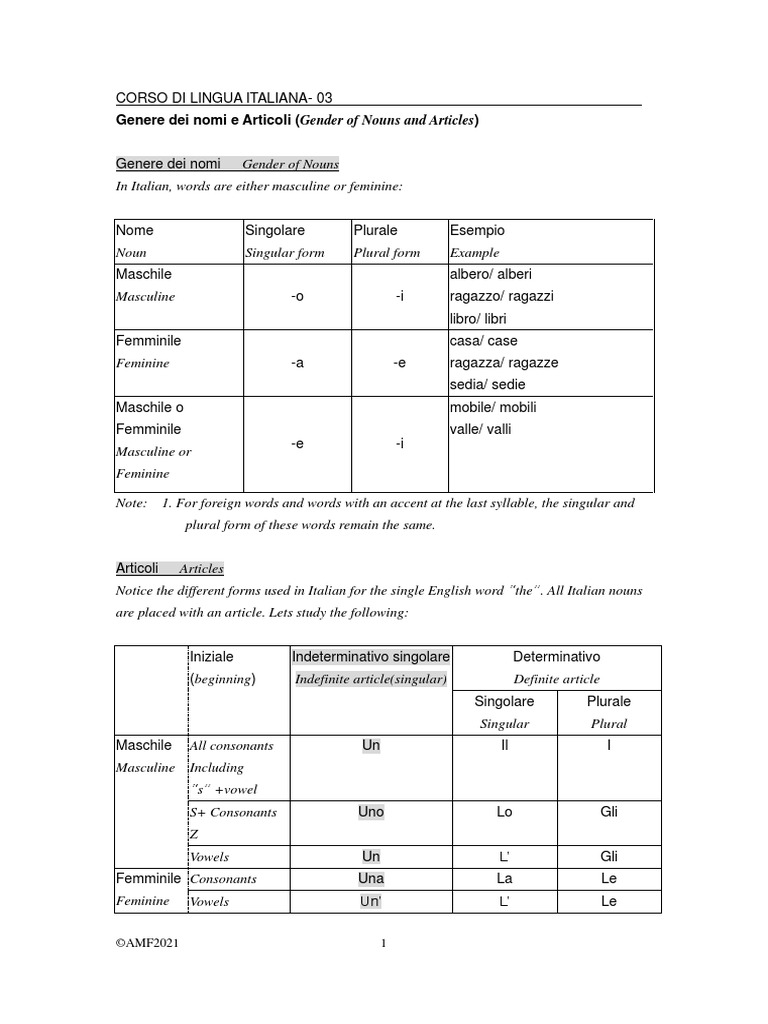 Italian Diction 03 | PDF