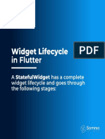 Widget Lifecycle in Flutter: A Statefulwidget Has A Complete Widget Lifecycle and Goes Through The Following Stages