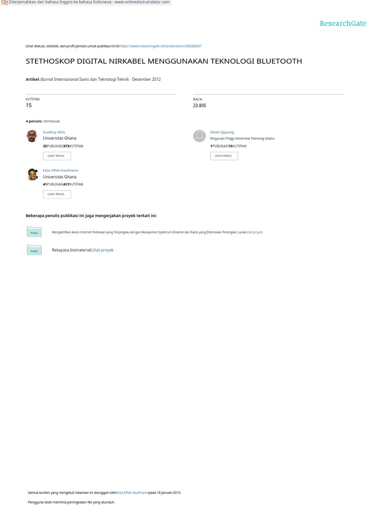 WIRELESS DIGITAL STETHOSCOPE USING BLUETOOTH TECHN En.id PDF