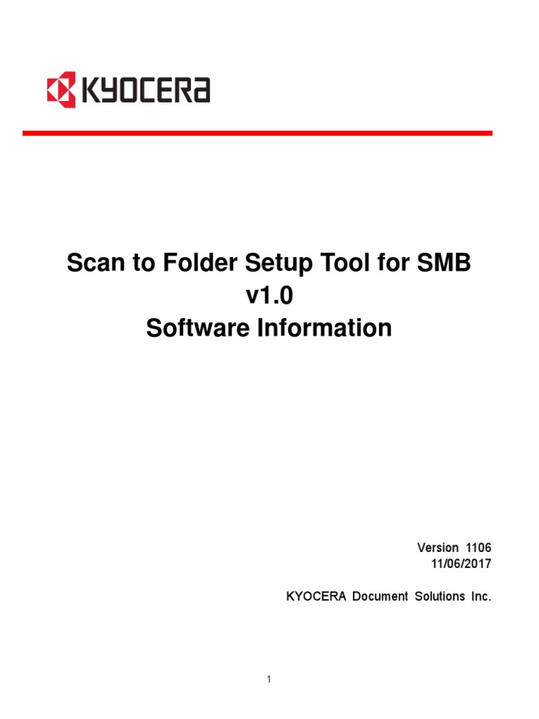 Scan To Folder Setup Tool For SM Ben SG | PDF | Microsoft Windows ...