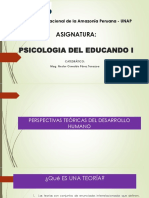 PERSPECTIVAS TEÓRICAS - PSICOLOGÍA DEL EDUCANDO - I - Aprendizaje