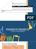 First Law of Thermodynamics