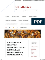 Portugal Des Décapités Retrouvent La Vie - Le Plus Grand Miracle Après La Résurrection Du Christ Pro Fide Catholica