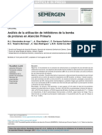 Análisis de La Utilización de Inhibidores de La Bomba de Protones en Atención Primaria