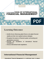 Foundations of international finance