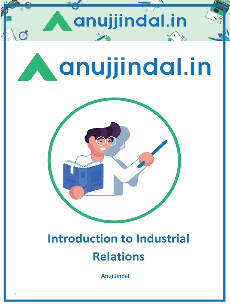 Chapter 1 Introduction To Industrial Relations Pdf Labour Law