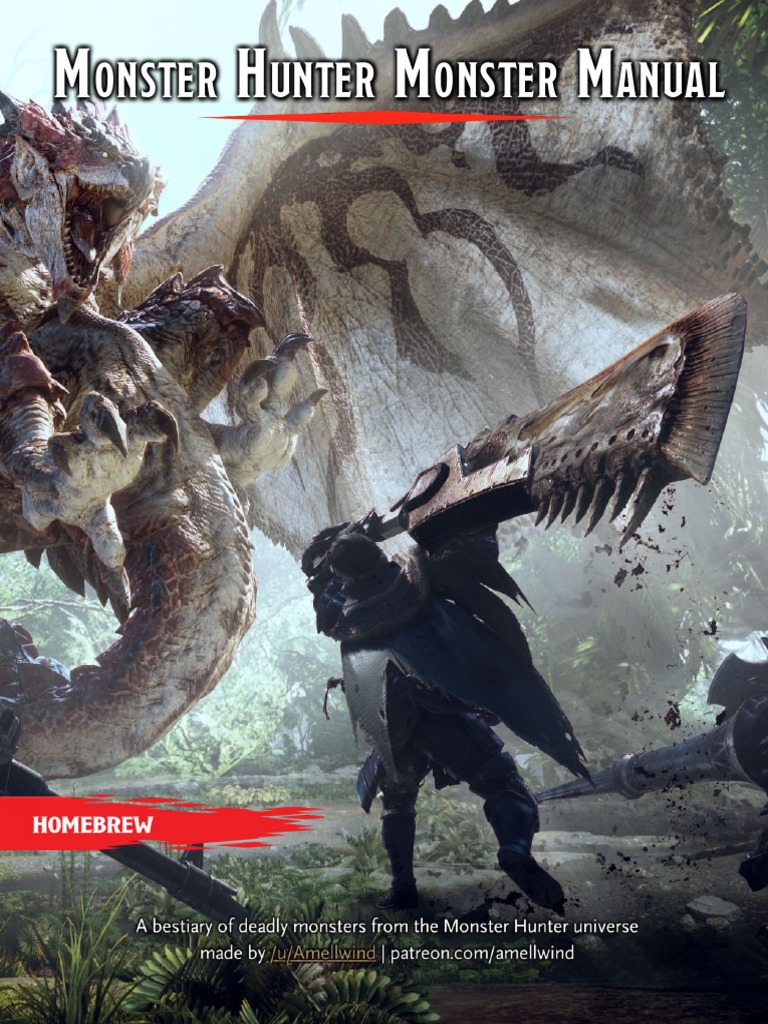 Monster Hunter Monster Manual | PDF | Hunting