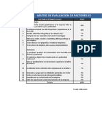 Matriz de Evaluacion de Factores Externos (Efe)